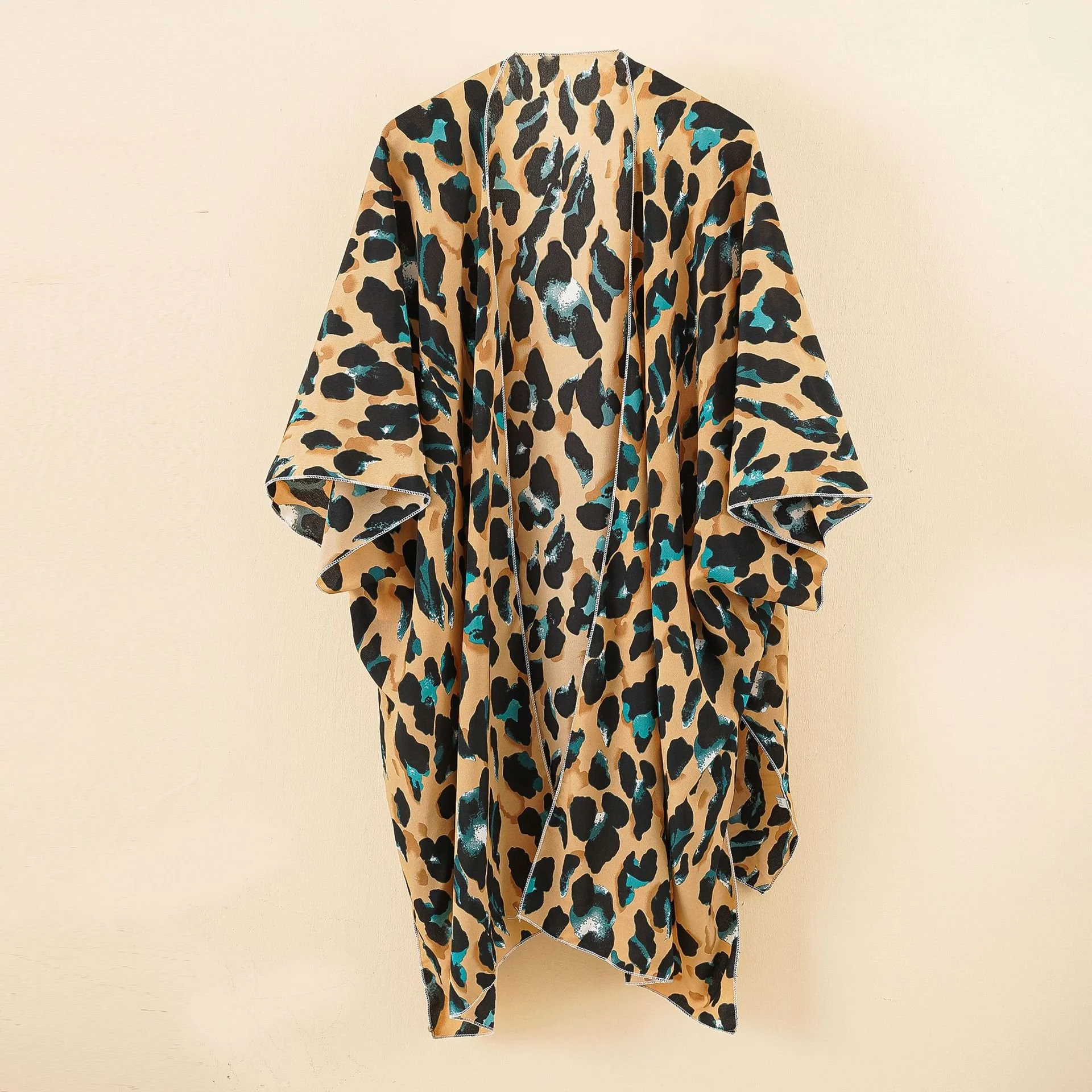 Women Color Block Spring/Fall Cover-up Casual Lightweight Cardigan