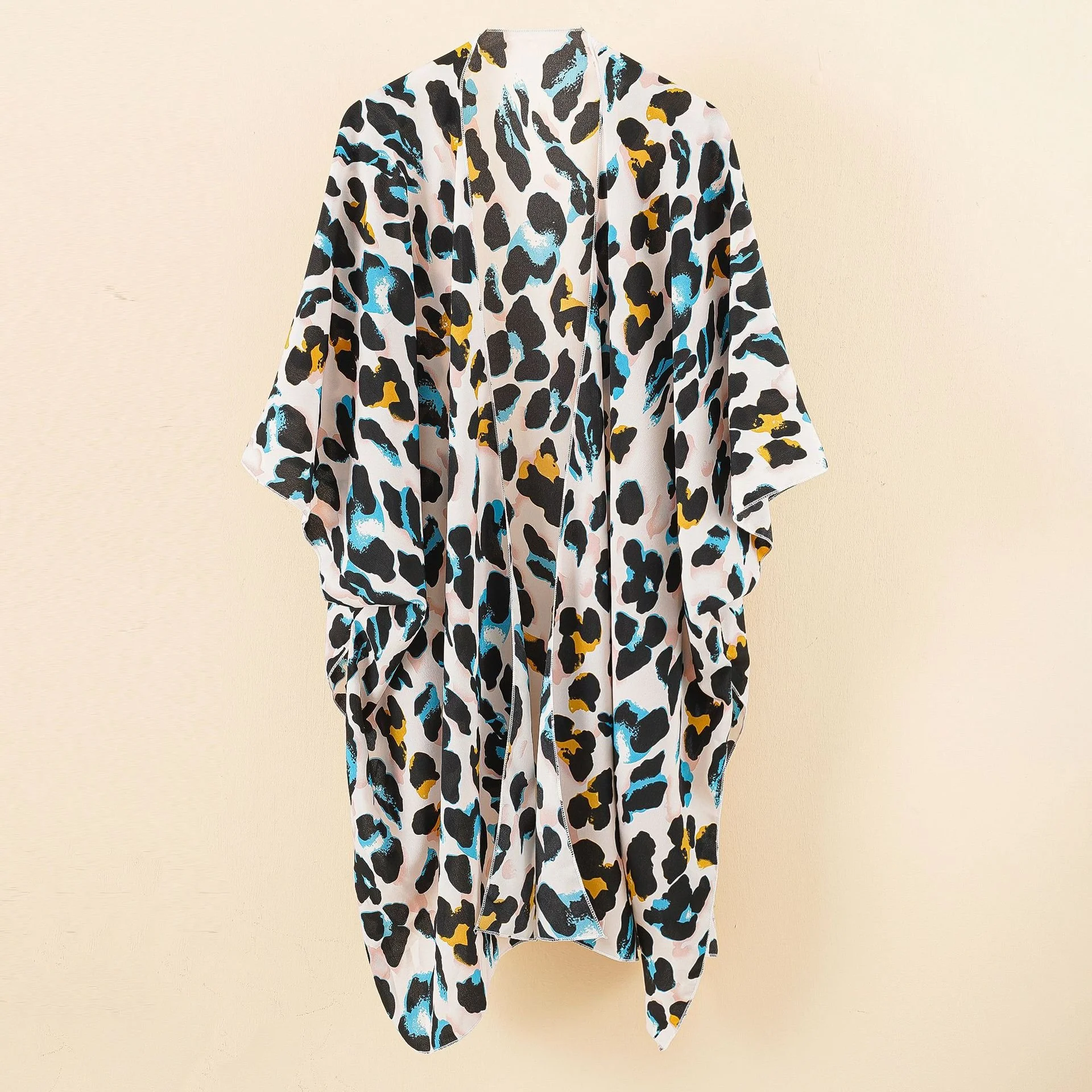 Women Color Block Spring/Fall Cover-up Casual Lightweight Cardigan