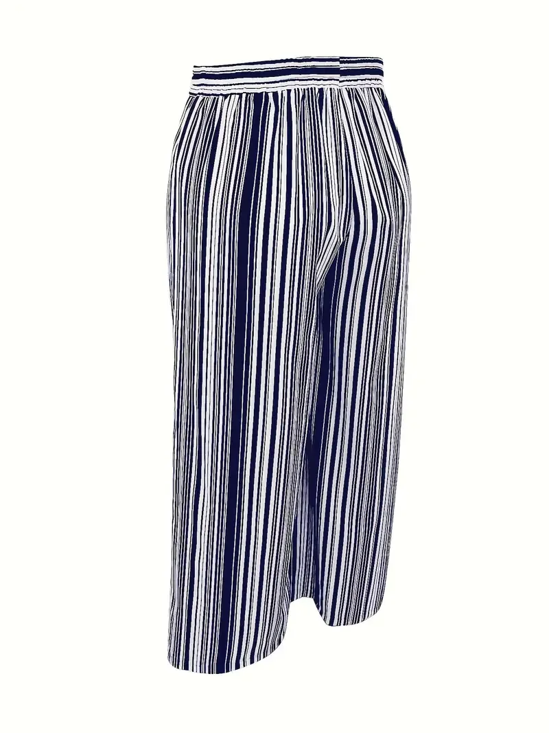 Women Striped Long Pants Casual Spring/Fall Trousers