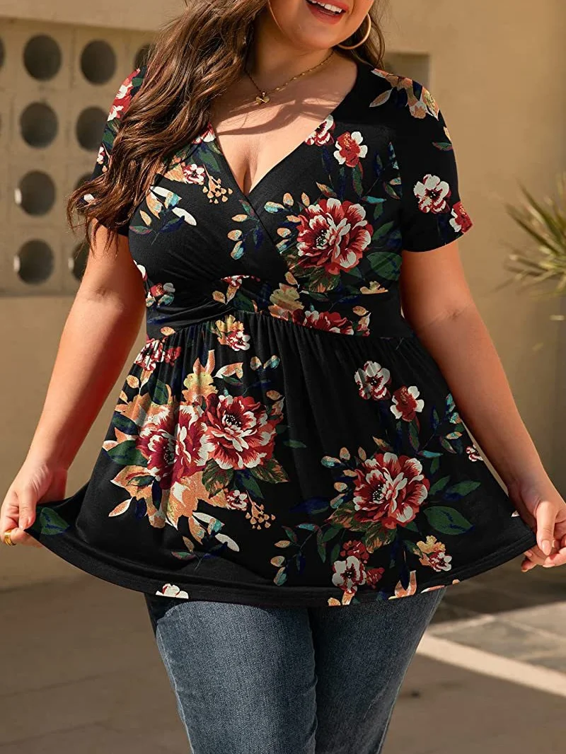 Printing Ethnic Ethnic Geometry T-Shirt