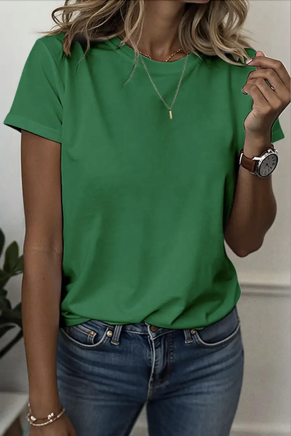 Women Animal Short Sleeve Tee T-shirt Crew Neck Vintage Summer Top