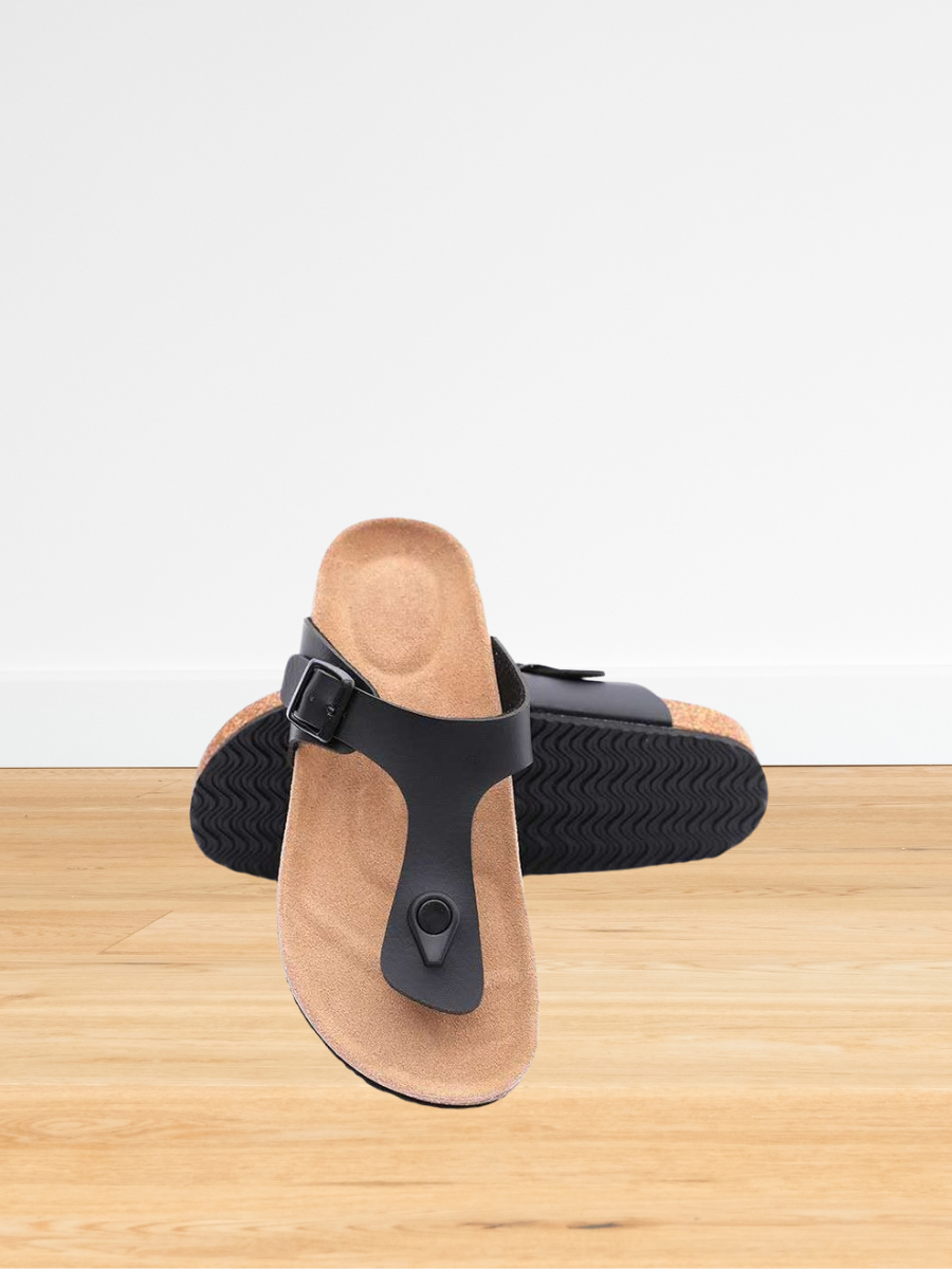New Flat Bottom Trendy Slippers Flip Flops Buckle Women's Large Size Sandals Slippers