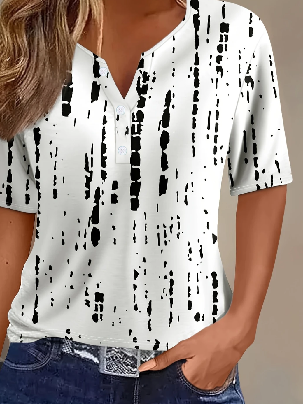 Women Striped Short Sleeve Tee T-shirt Crew Neck Printing Casual Summer Graphic Tee Top