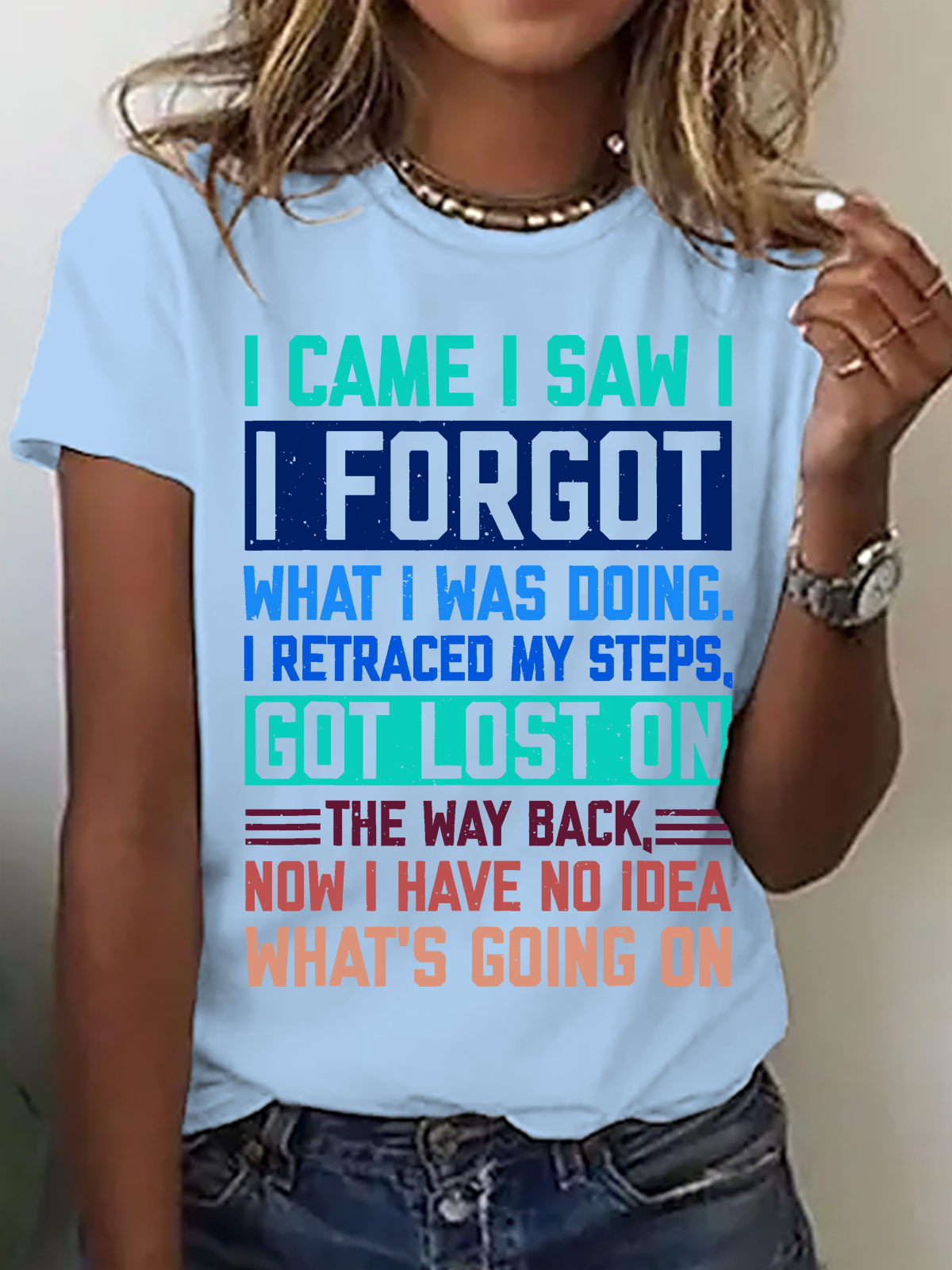 Women Text Letters Short Sleeve Tee T-shirt Crew Neck Casual Summer Top