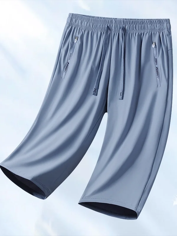 Women Plain Capris Straight Pants Casual Summer Shorts
