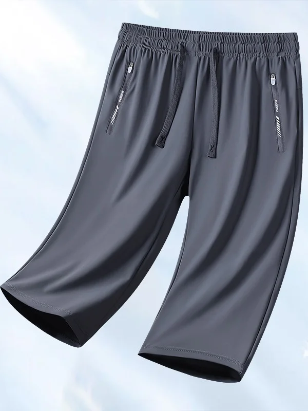 Women Plain Capris Straight Pants Casual Summer Shorts