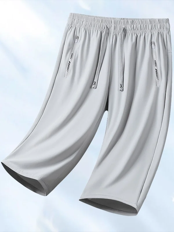 Women Plain Capris Straight Pants Casual Summer Shorts