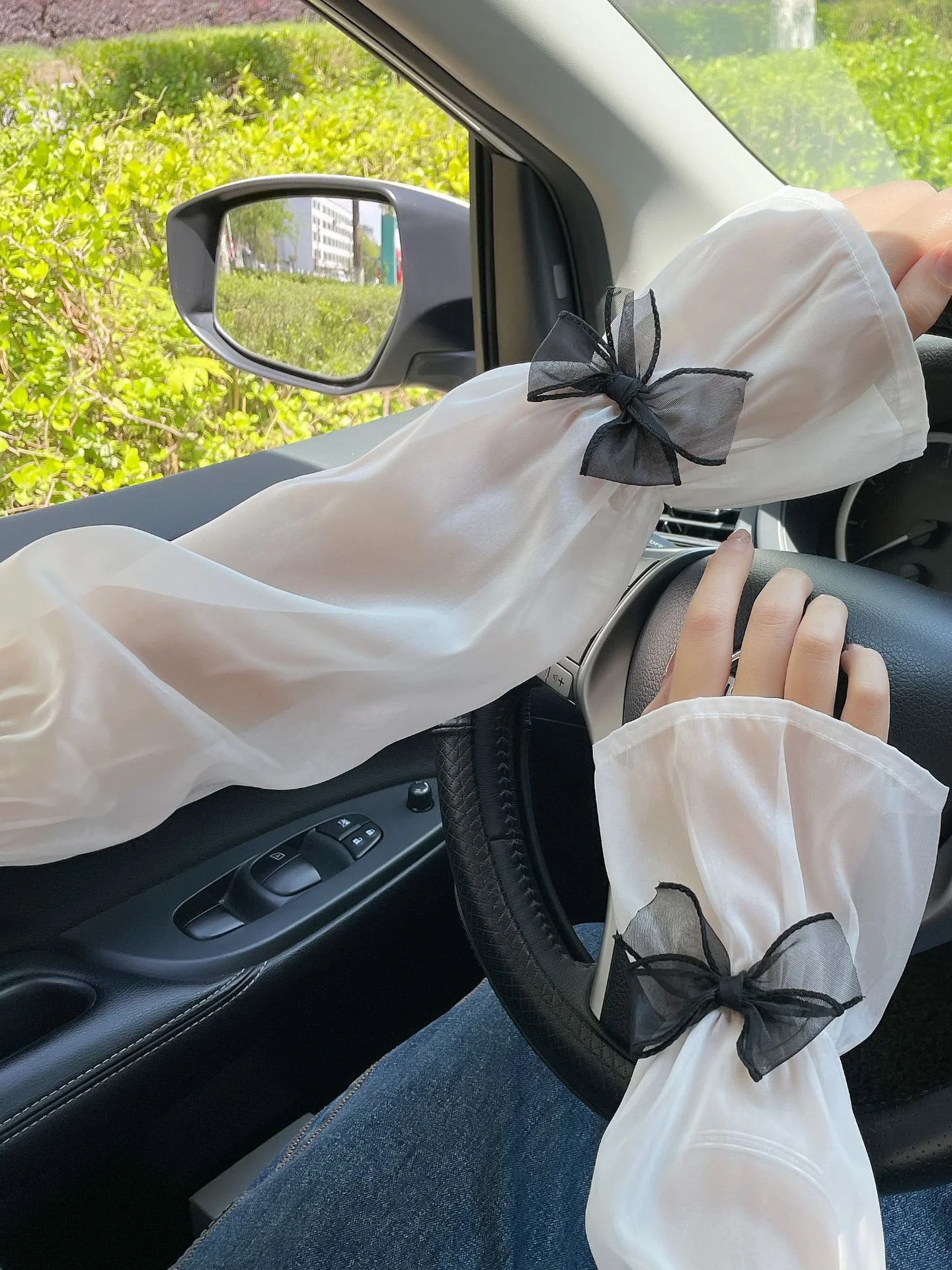 Outdoor Sun Protection Loose Sleeves For Women Anti-ultraviolet Arm Guards Summer Driving Mesh Gloves Thin Lace Ice Sleeves