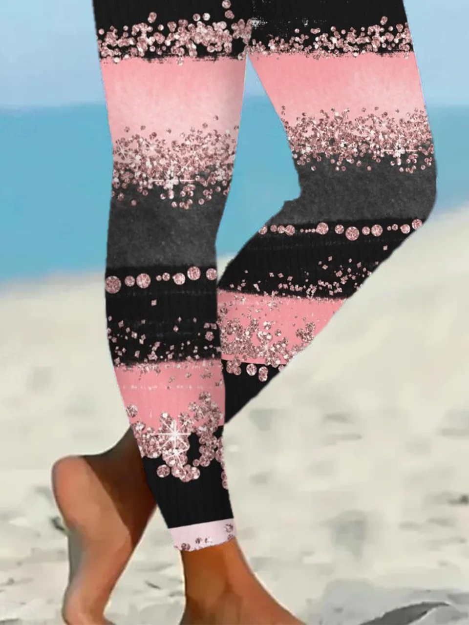 Women Abstract Casual All Season Printing Long Leggings