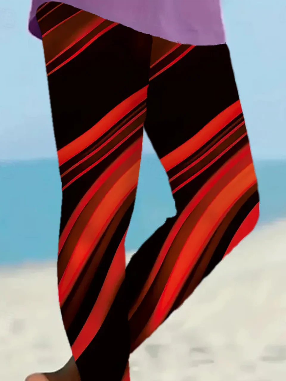 Women Abstract Casual All Season Printing Long Leggings