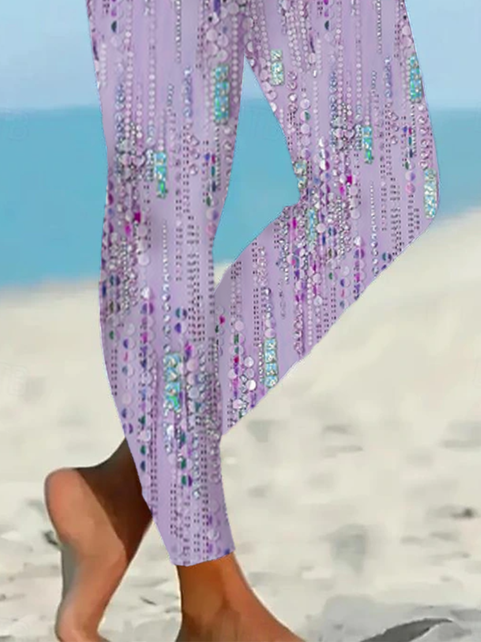 Women Abstract Casual All Season Printing Long Leggings