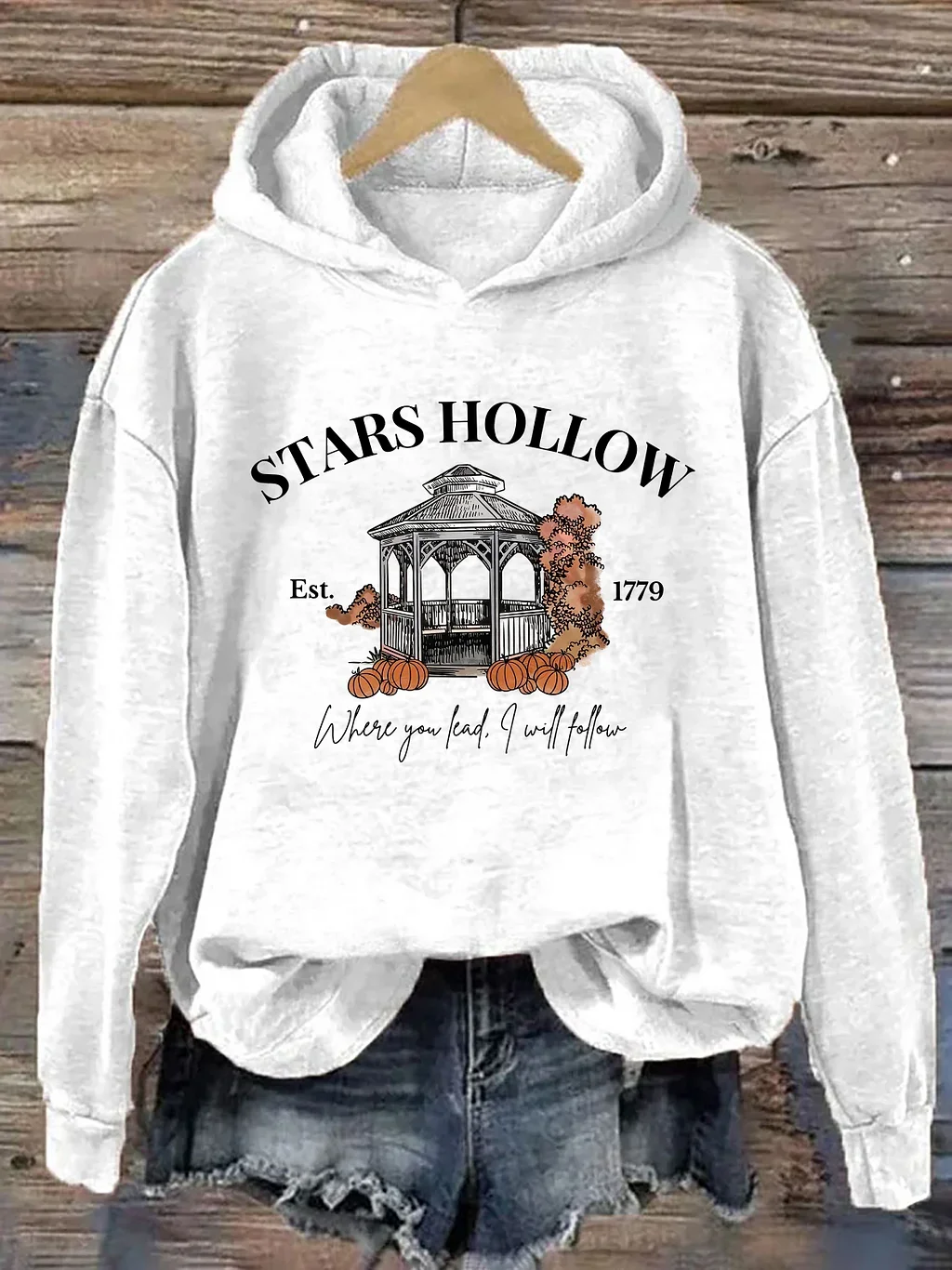 Women Halloween Spring/Fall Long Sleeve Vintage Daily Hoodie