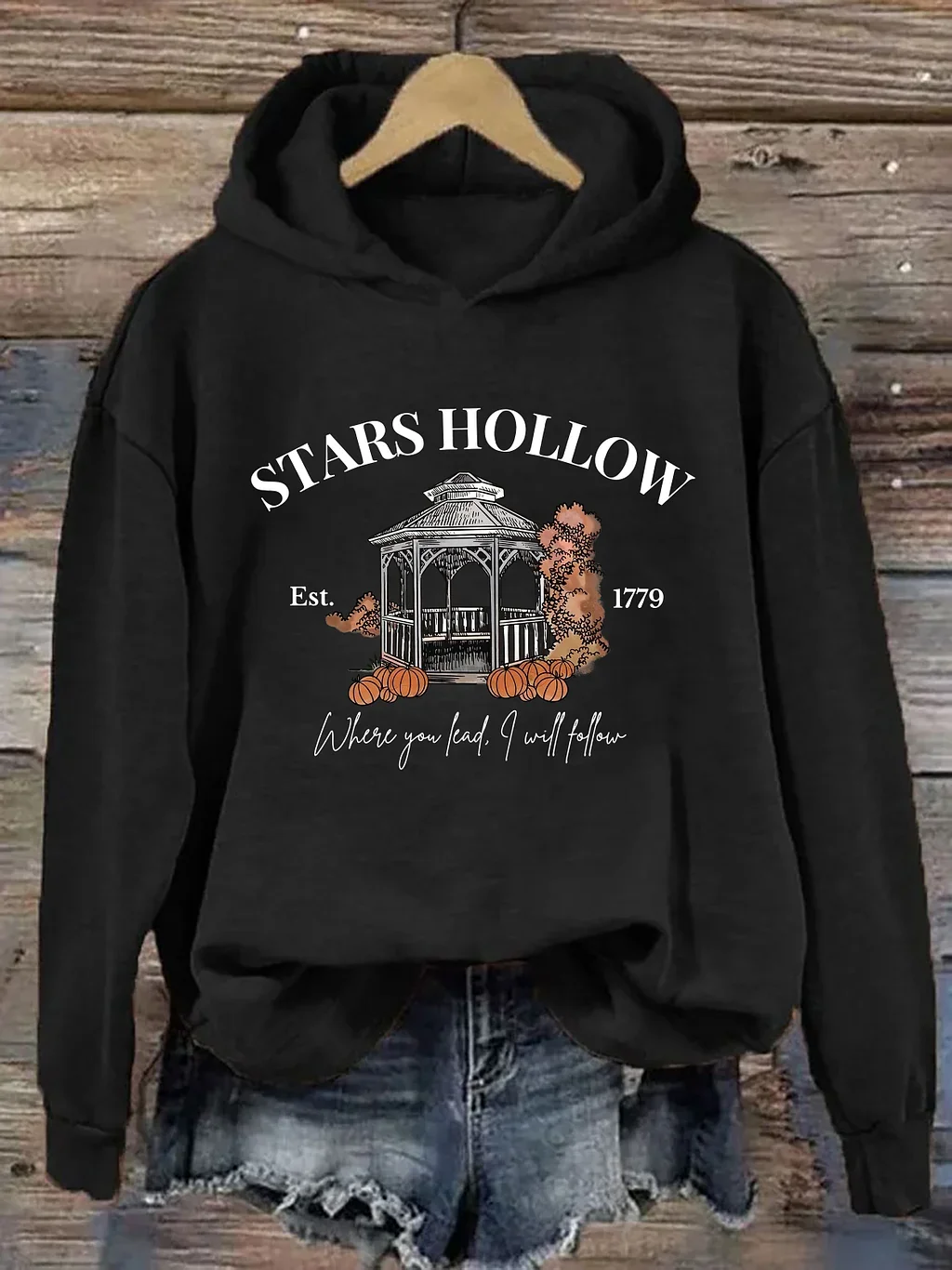 Women Halloween Spring/Fall Long Sleeve Vintage Daily Hoodie