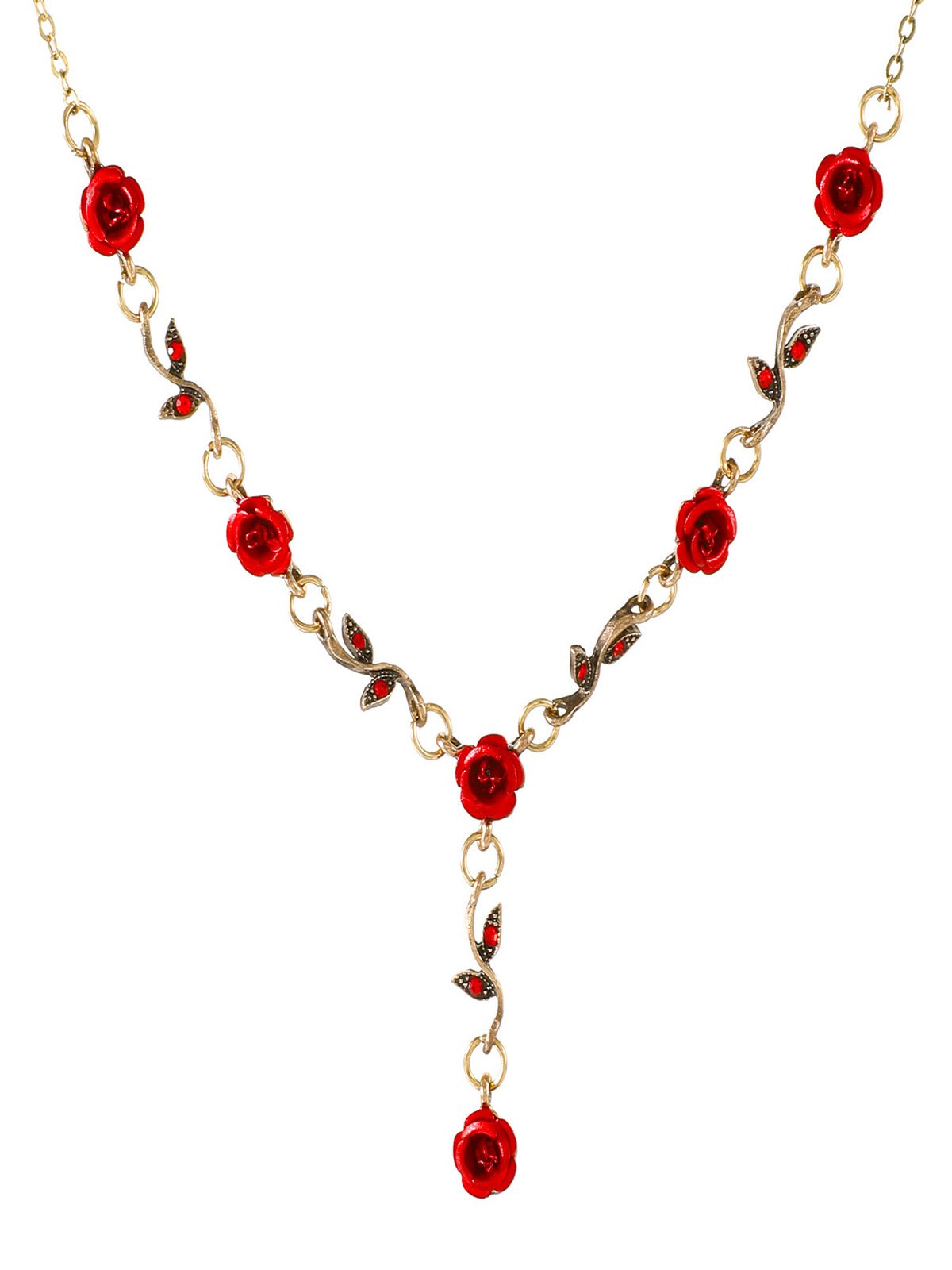 French Retro Flower Jewelry Set Romantic Rose Bracelet Niche Versatile High-end Necklace 3-piece Set