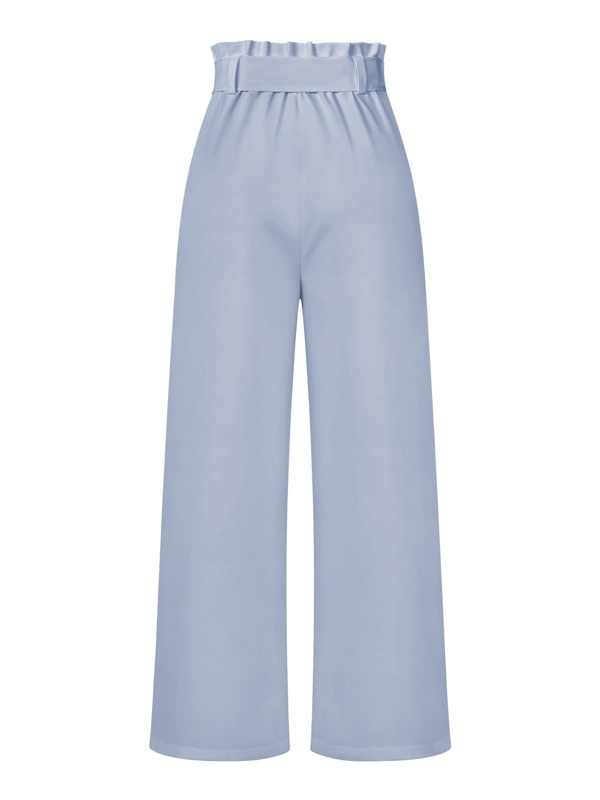 Women Plain Long Elastic Waist Pants Casual Spring/Fall Trousers