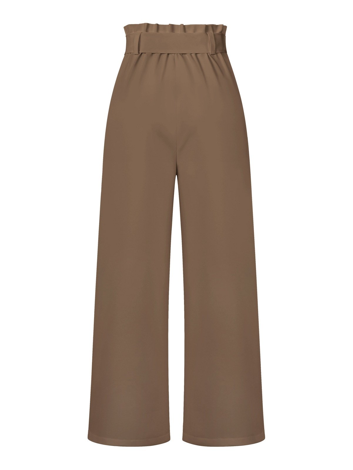 Women Plain Long Elastic Waist Pants Casual Spring/Fall Trousers