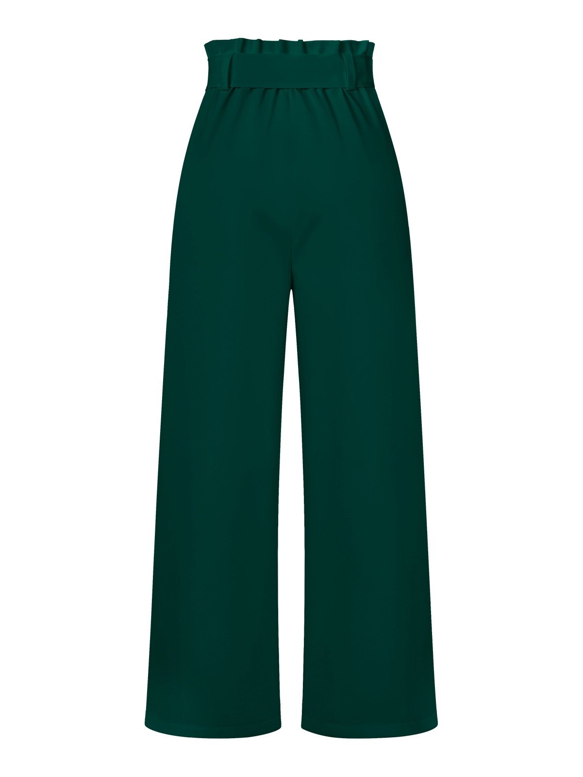 Women Plain Long Elastic Waist Pants Casual Spring/Fall Trousers