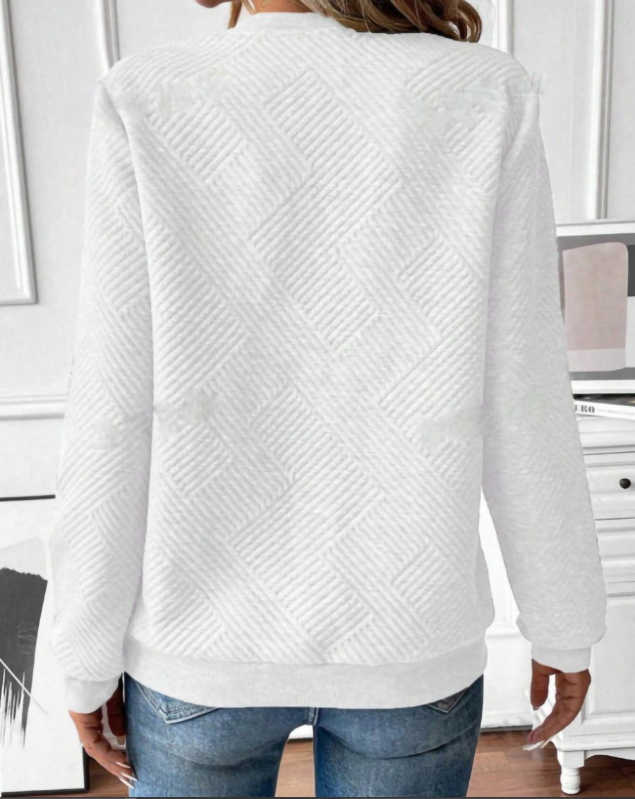Women Plain V Neck Casual Spring/Fall Long Sleeve Sweatshirt