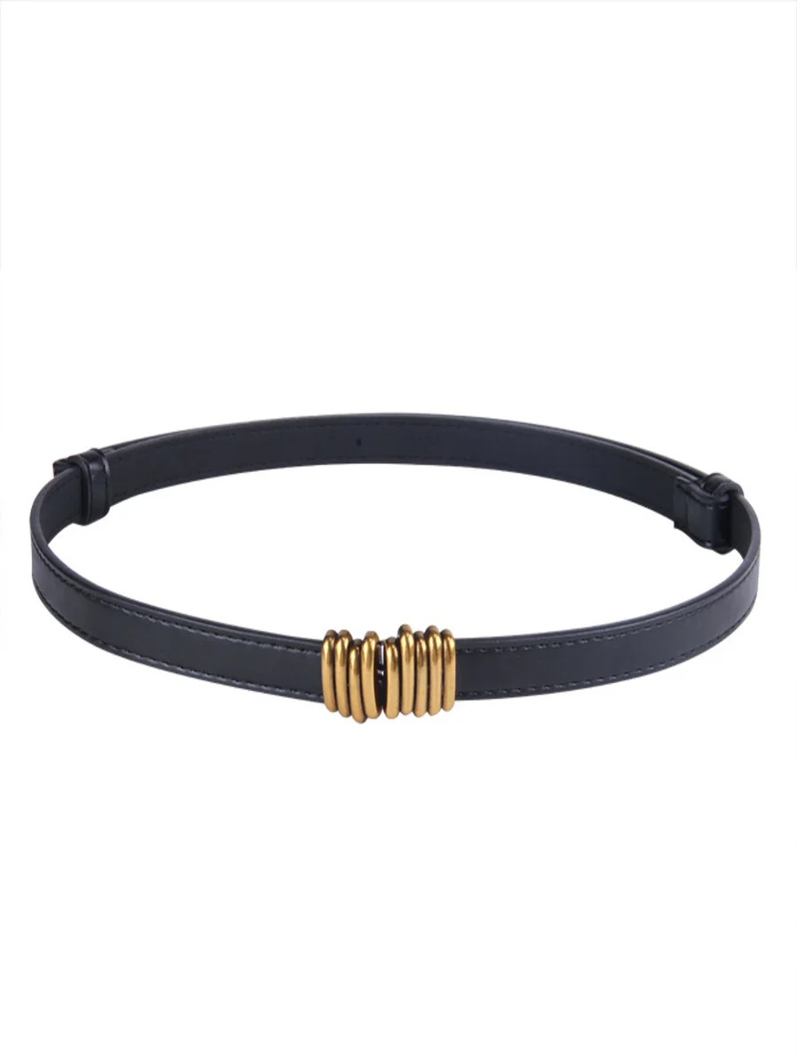Adjustable Waist Belt For Sweater Dress And Down Jacket With Buckle Hooks, Small Decorative Belt