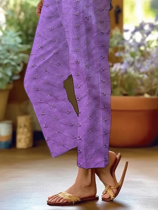 Women Abstract Long Pants Casual Spring/Fall Trousers