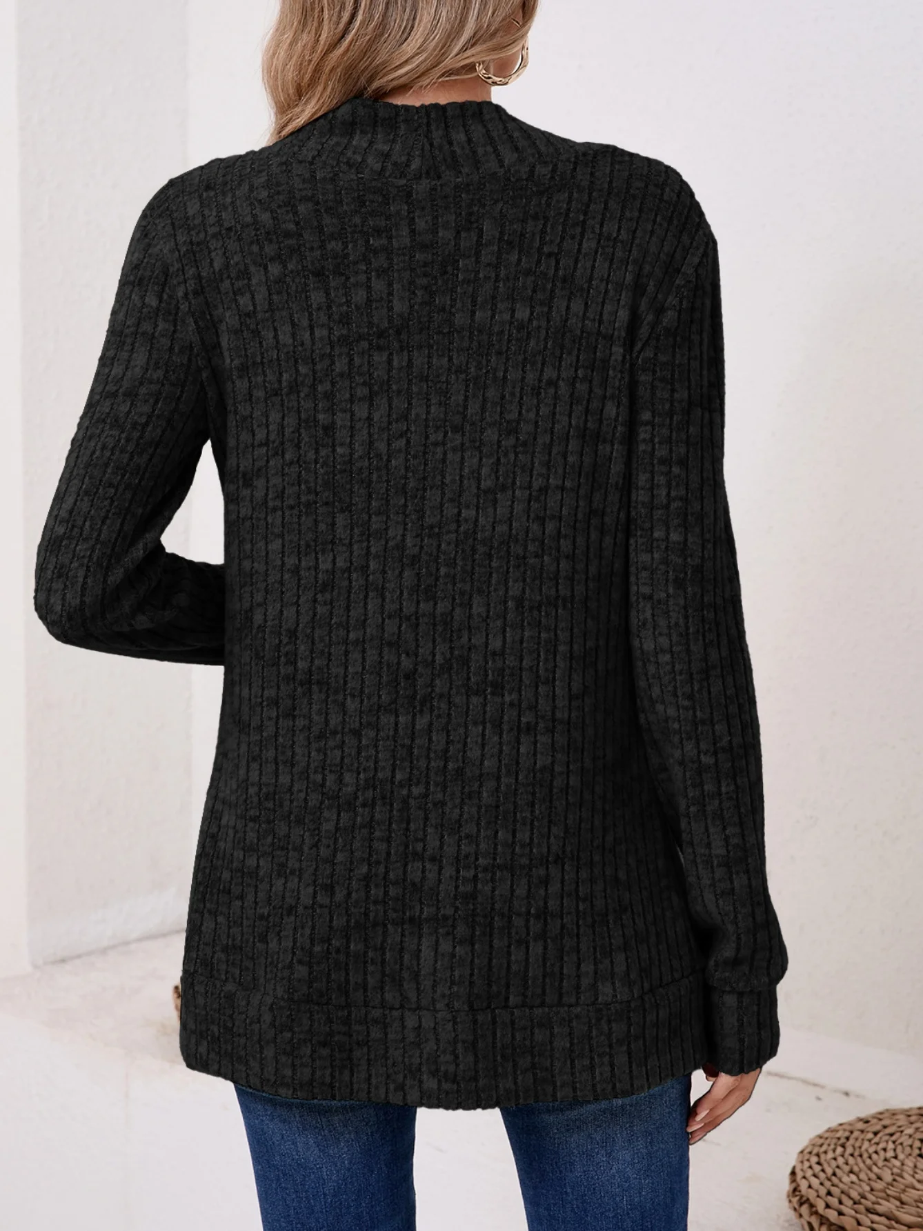 Women Plain Spring/Fall Cover-up Vintage Split Joint Lightweight Cardigan