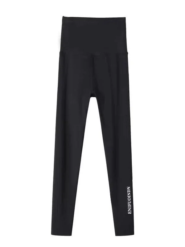 Women Plain Casual All Season Split Joint Long Leggings