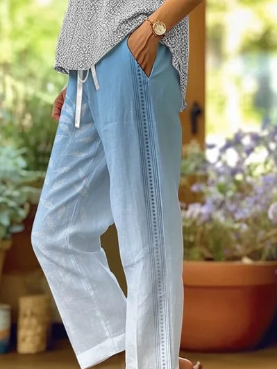 Women Ombre Long Pants Casual Spring/Fall Trousers
