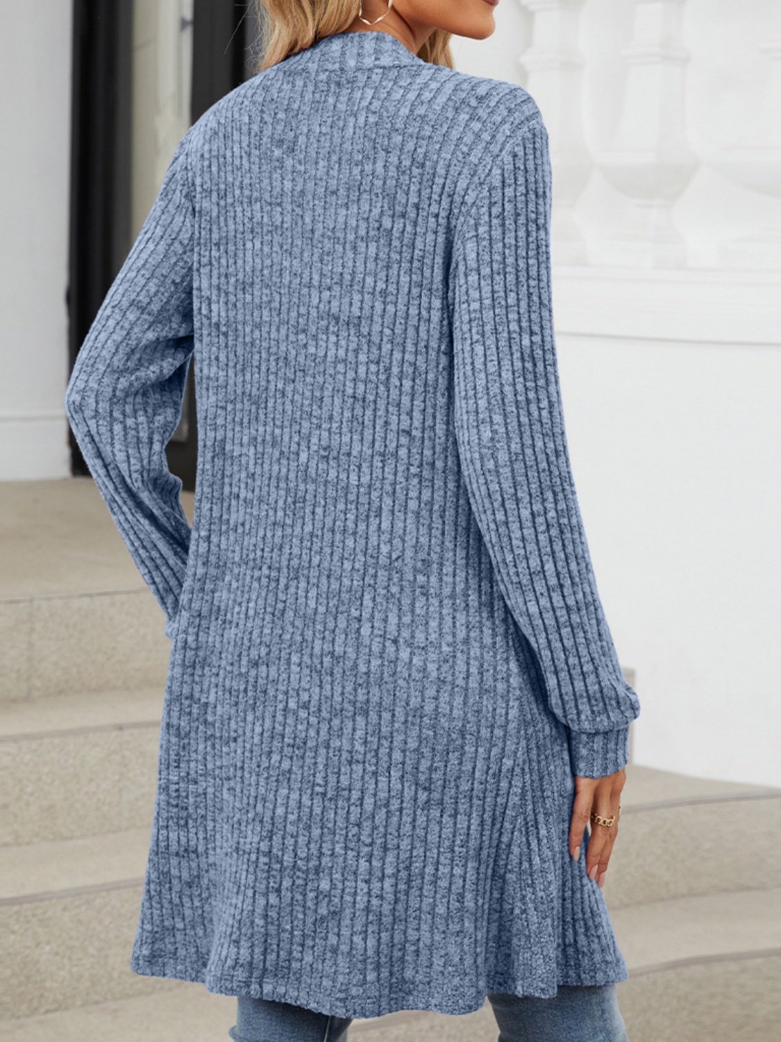Women Plain Spring/Fall Cover-up Vintage Split Joint Lightweight Cardigan
