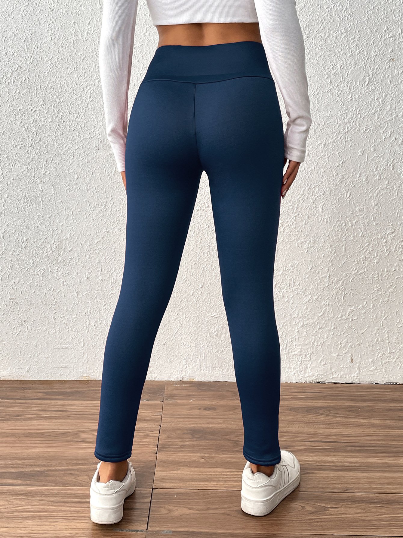 Women Plain Casual Winter Long Leggings