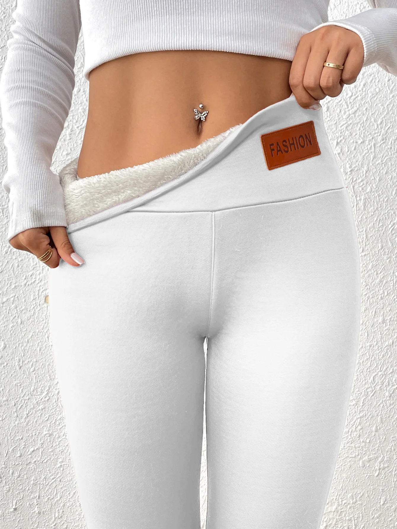 Women Plain Casual Winter Long Leggings