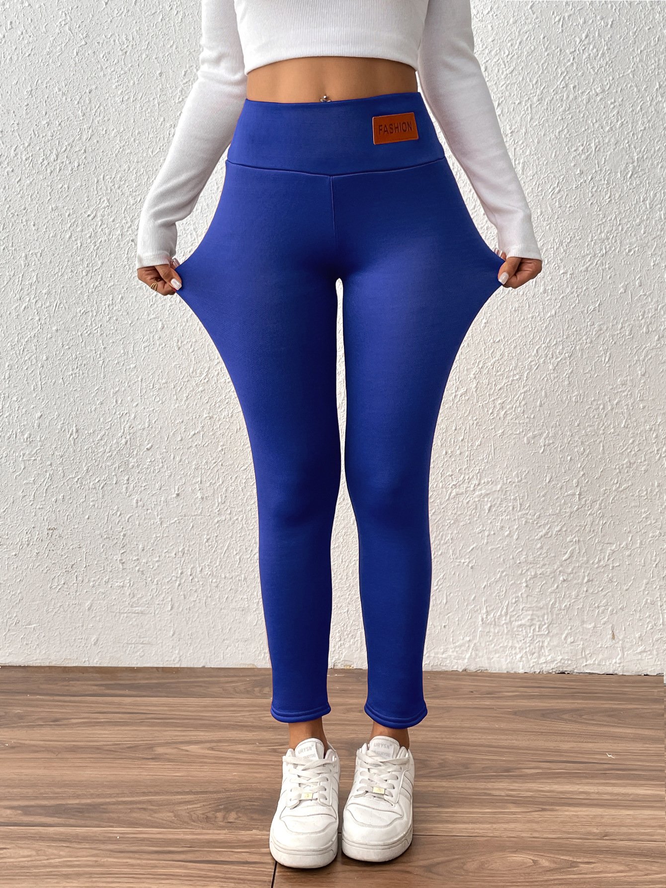 Women Plain Casual Winter Long Leggings