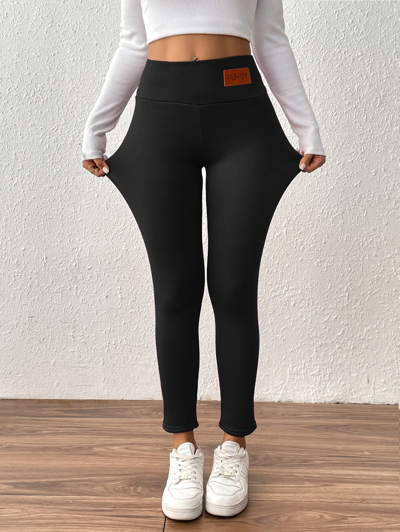 Women Plain Casual Winter Long Leggings