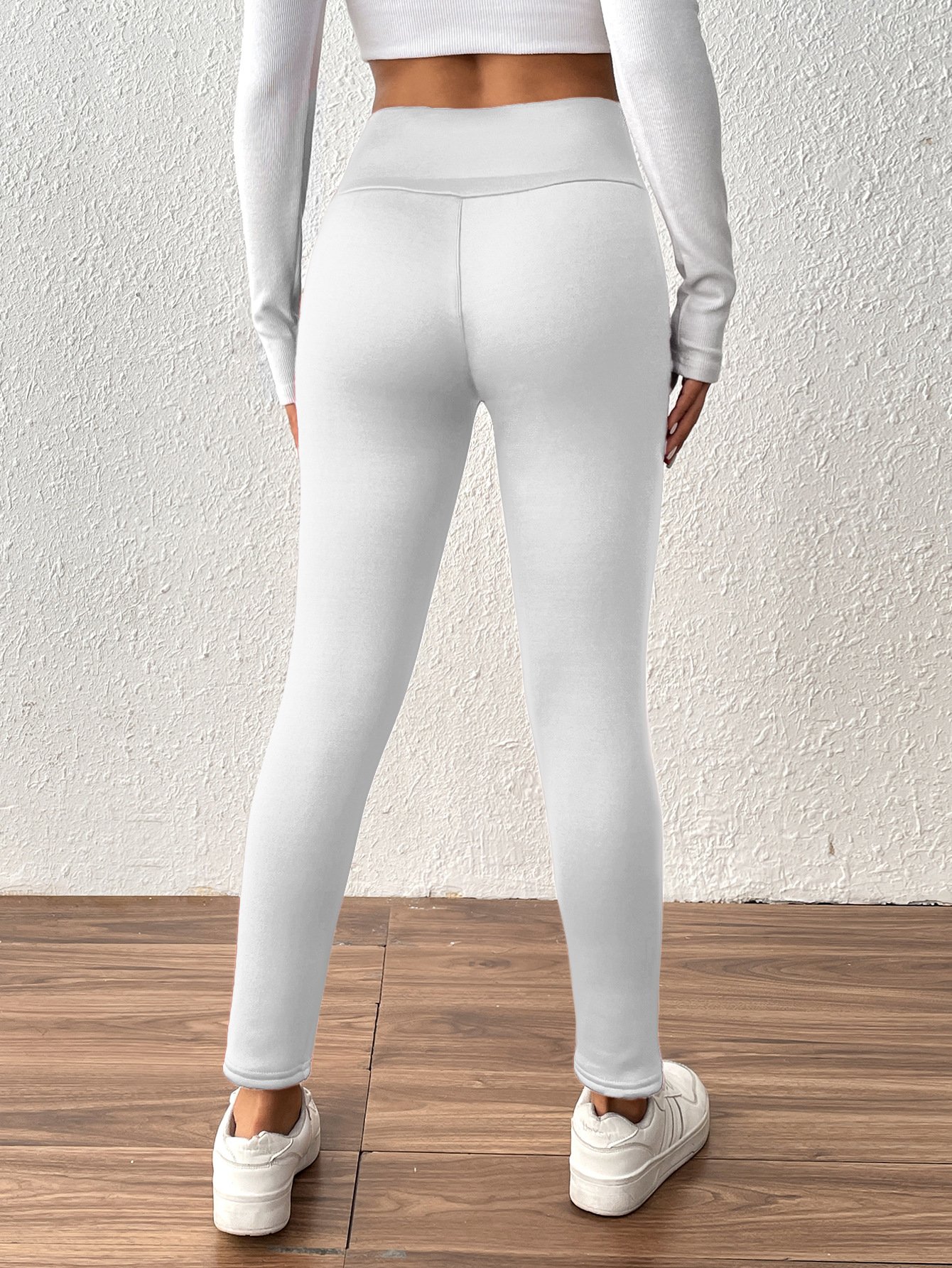 Women Plain Casual Winter Long Leggings