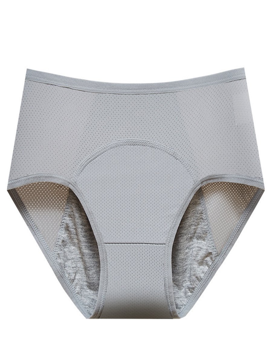 Plain Split Joint Sports Menstrual Pants Special Sanitary Pants Oversized High Waist Comfortable Menstrual Period Briefs Panty