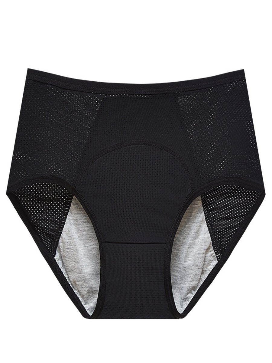 Plain Split Joint Sports Menstrual Pants Special Sanitary Pants Oversized High Waist Comfortable Menstrual Period Briefs Panty