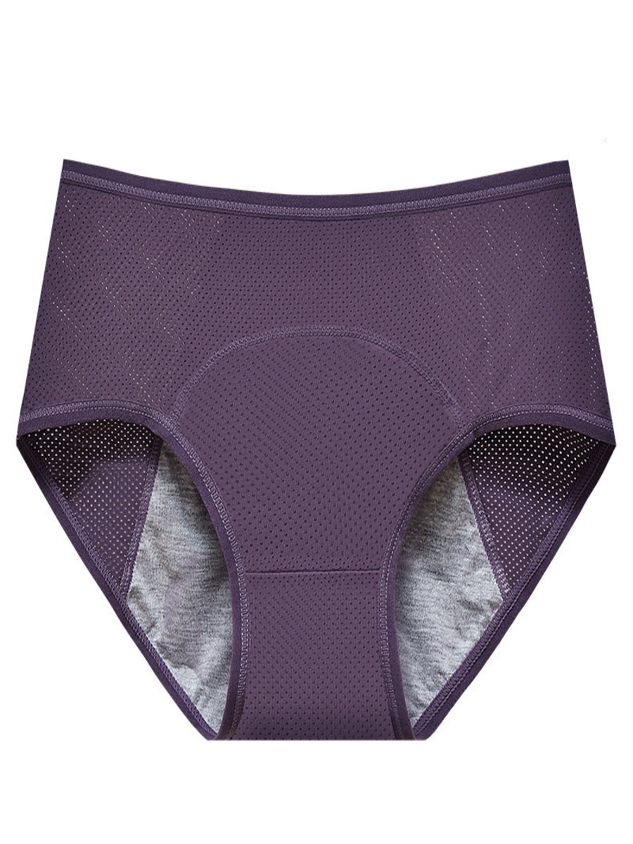 Plain Split Joint Sports Menstrual Pants Special Sanitary Pants Oversized High Waist Comfortable Menstrual Period Briefs Panty