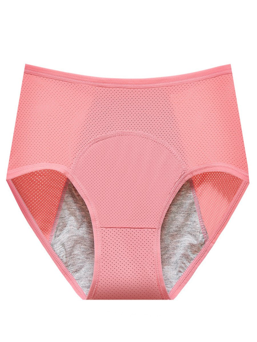 Plain Split Joint Sports Menstrual Pants Special Sanitary Pants Oversized High Waist Comfortable Menstrual Period Briefs Panty
