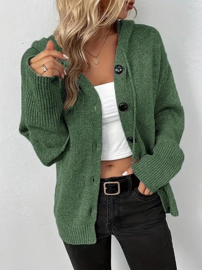 Women Plain Spring/Fall Cover-up Vintage Split Joint Lightweight Cardigan