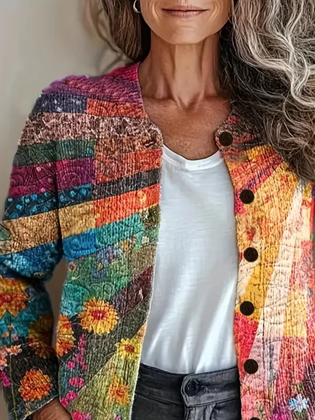 Spring Floral Cardigan Women Floral Vintage Spring/Fall Printing Cardigan | justfashionnow