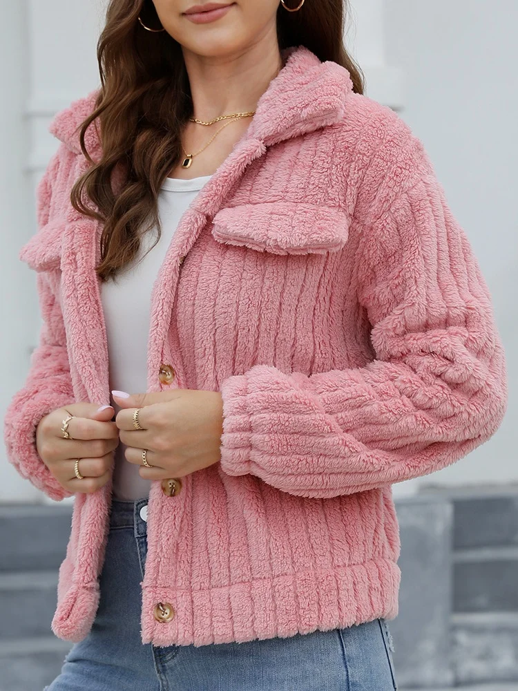 Women Spring/Fall Outerwear Vintage Split Joint Plain Long Sleeve Shawl Collar Jacket