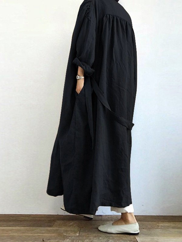 Women Plain Spring/Fall Cover-up Vintage Split Joint Lightweight Cardigan