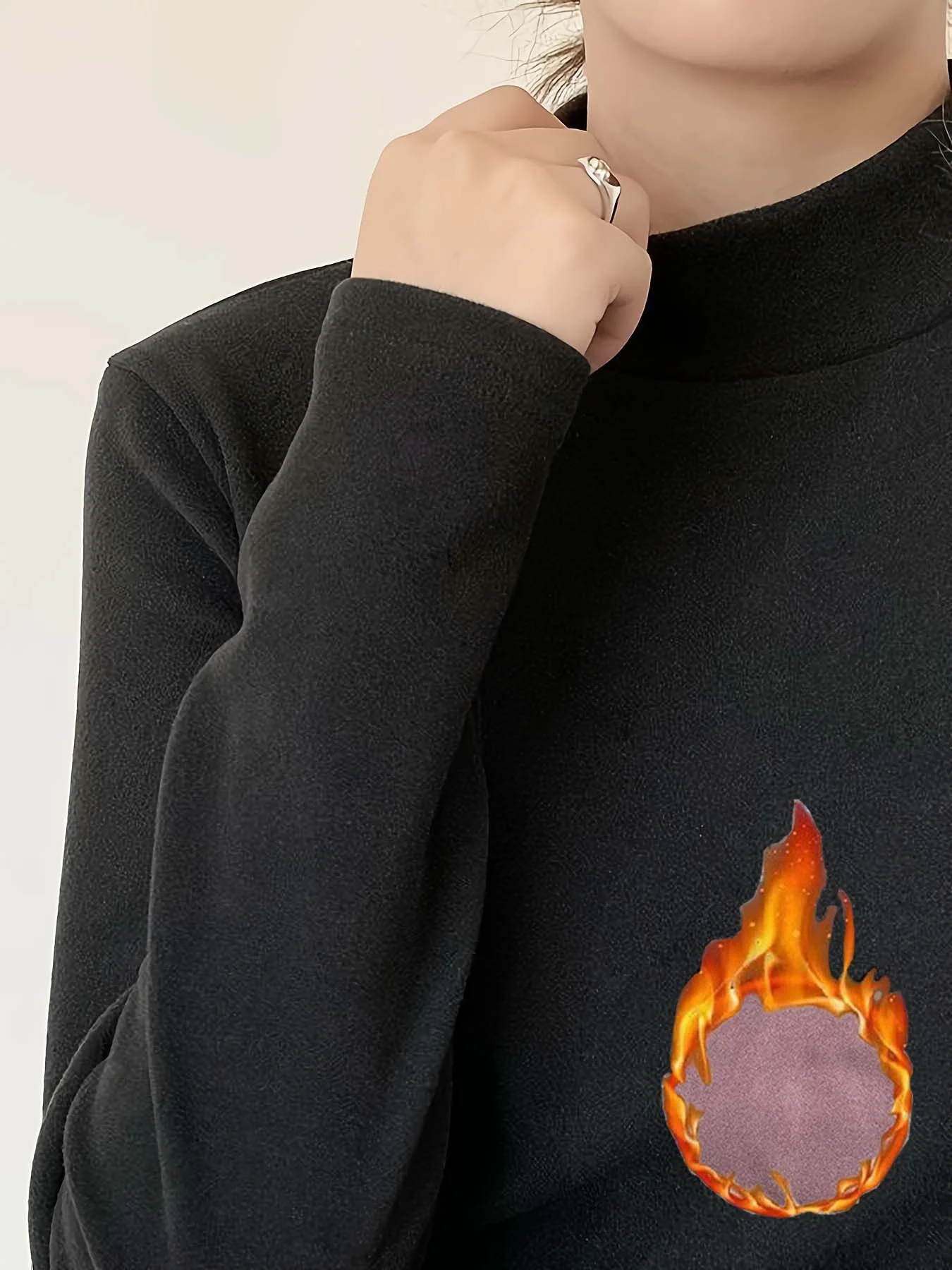 Women Plain Long Sleeve Tee T-shirt V Neck Split Joint Vintage Spring/Fall Top