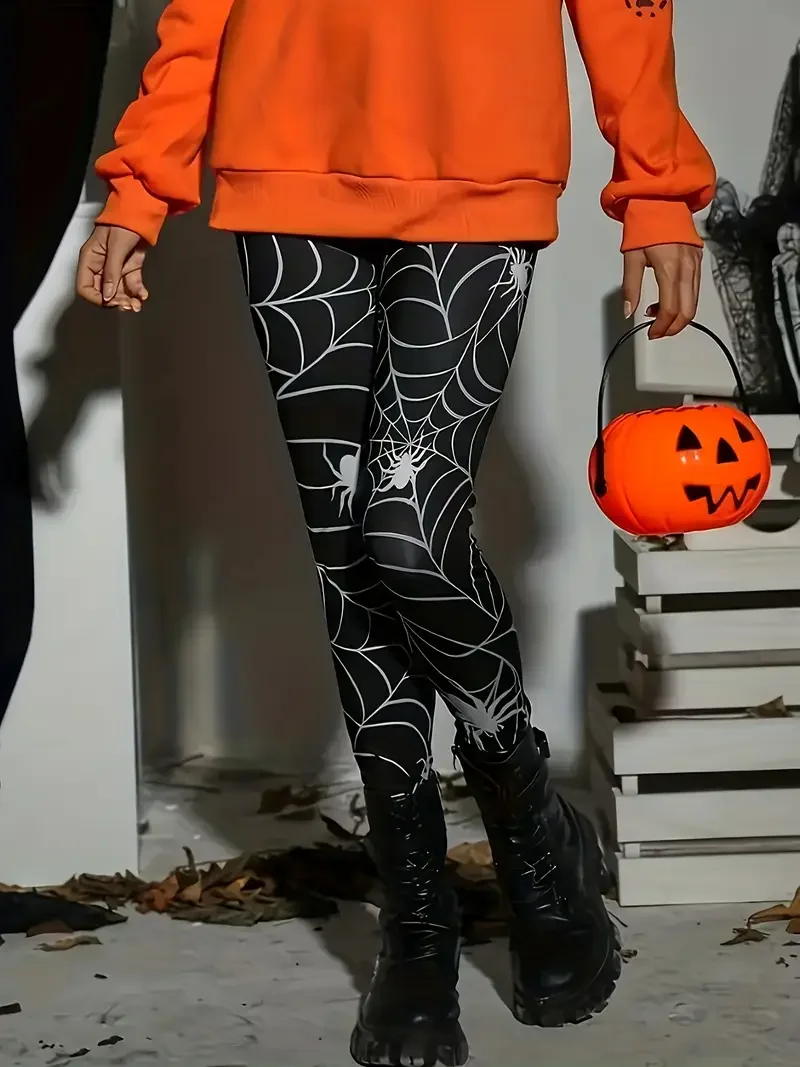 Women Halloween Casual All Season Printing Long Leggings