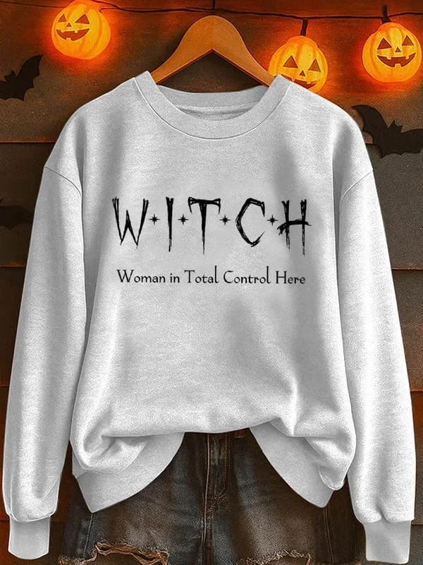 Women Text Letters Crew Neck Printing Casual Spring/Fall Long Sleeve Sweatshirt