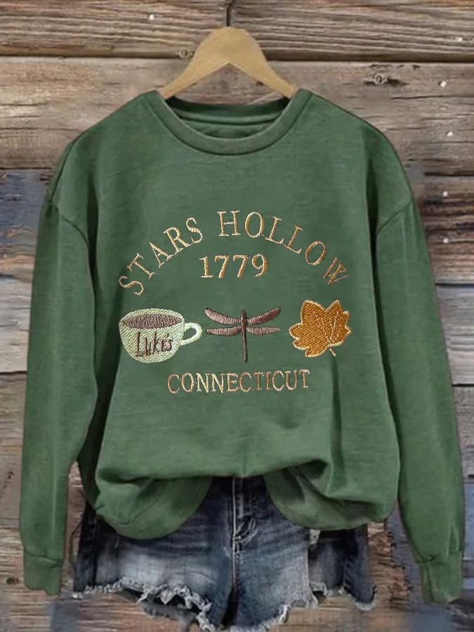 Women Text Letters Crew Neck Printing Casual Spring/Fall Long Sleeve Sweatshirt