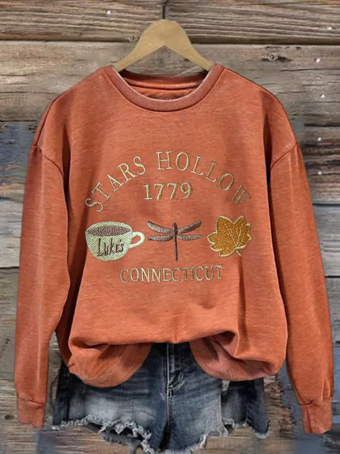 Women Text Letters Crew Neck Printing Casual Spring/Fall Long Sleeve Sweatshirt