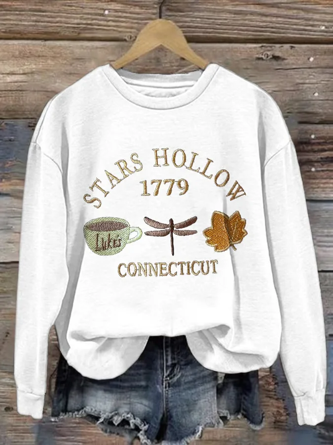Women Text Letters Crew Neck Printing Casual Spring/Fall Long Sleeve Sweatshirt