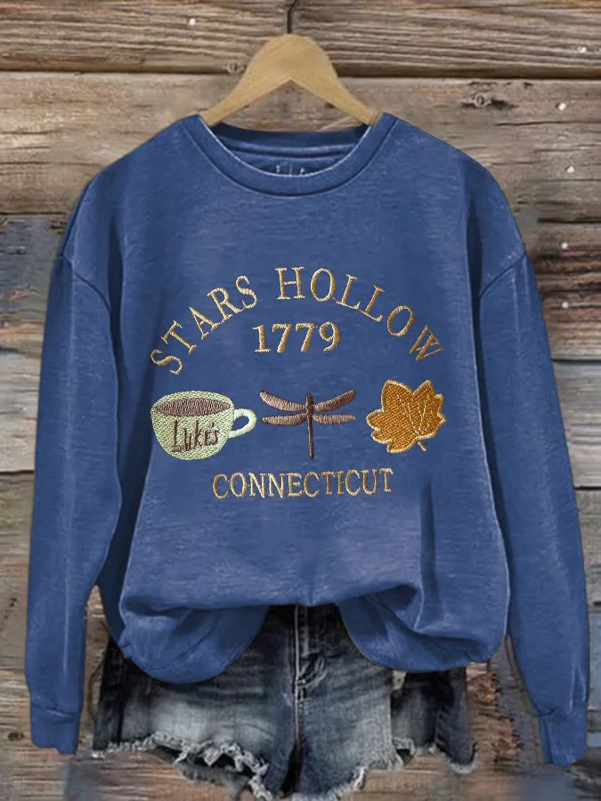 Women Text Letters Crew Neck Printing Casual Spring/Fall Long Sleeve Sweatshirt