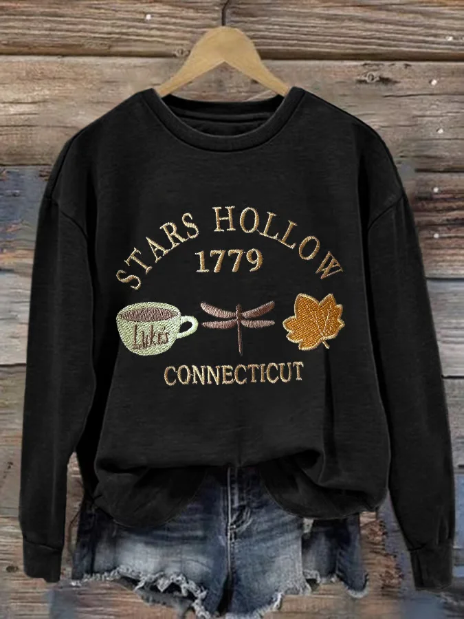 Women Text Letters Crew Neck Printing Casual Spring/Fall Long Sleeve Sweatshirt