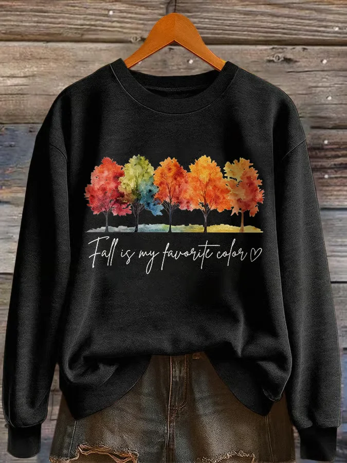 Women Text Letters Crew Neck Printing Casual Spring/Fall Long Sleeve Sweatshirt